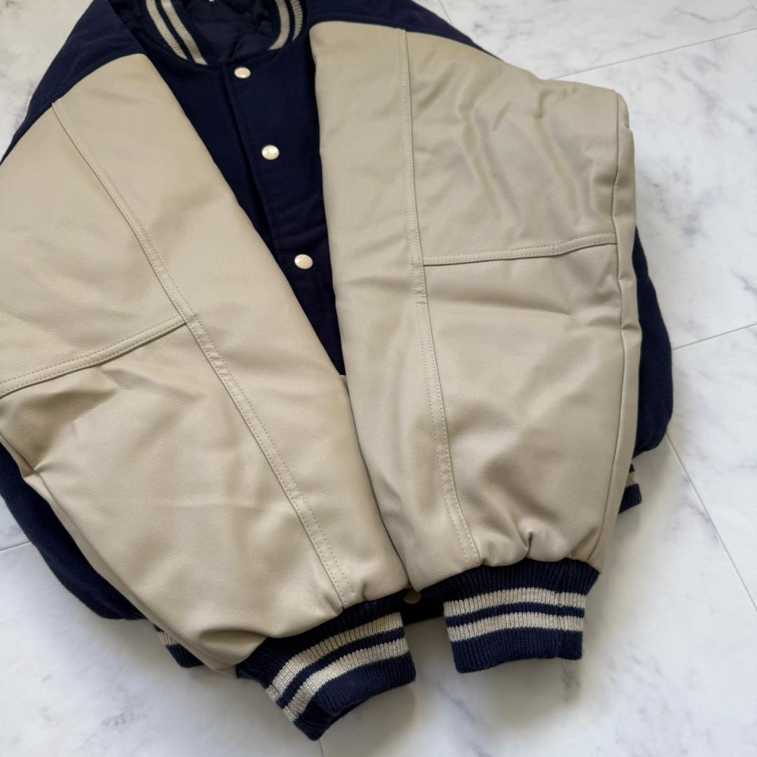 SUNTORY BOSS ボスジャン 本革スタジアムジャンパー レザー - メルカリ