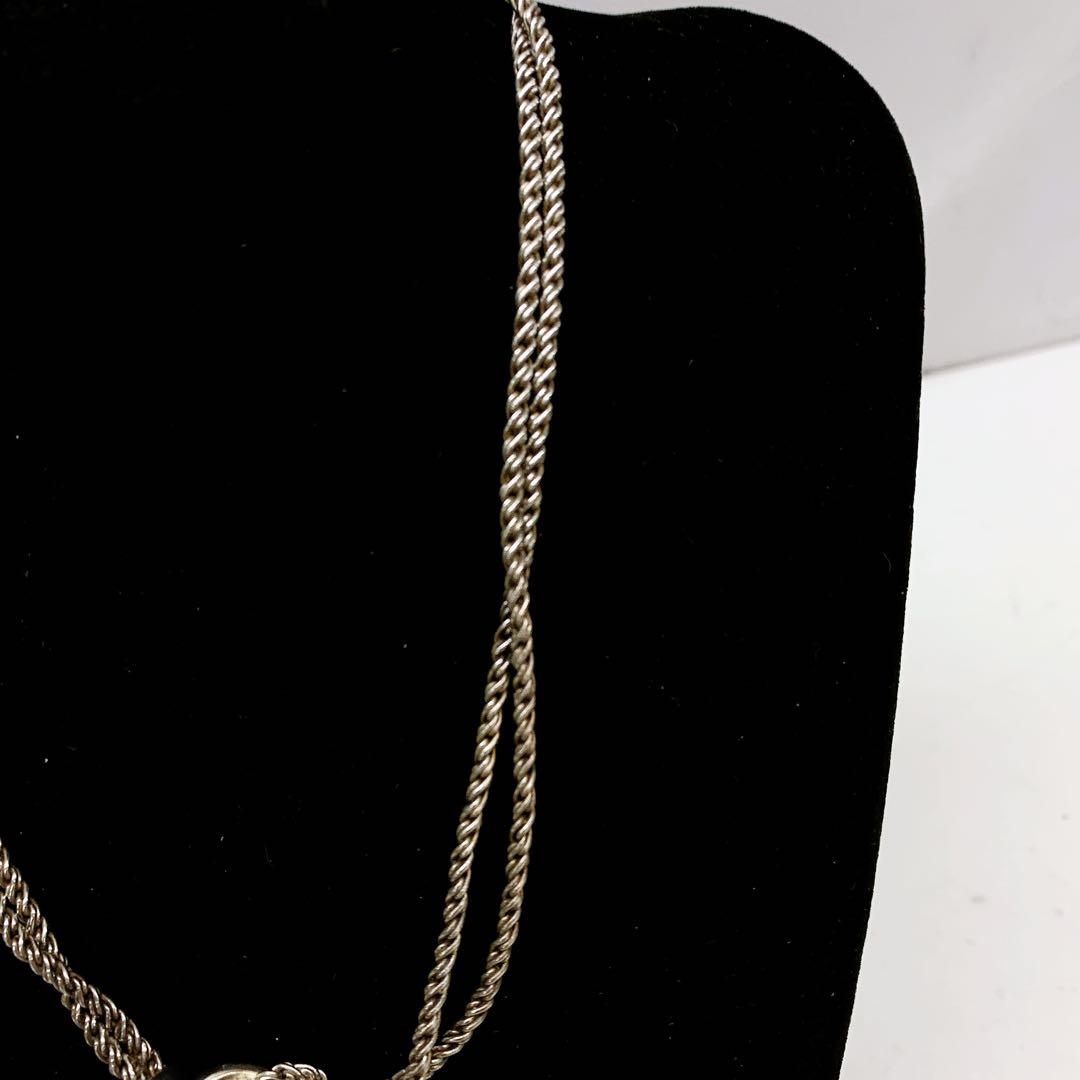 12A13 ティファニー TIFFANY ダブルロープ センターノットネックレス