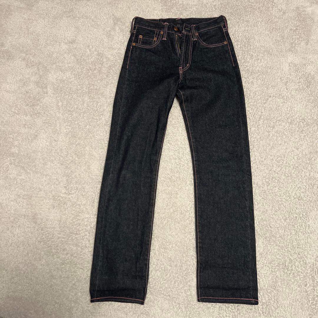 美品✨エビスEVISU デニム ピンク カモメ ステッチ ジーンズ24インチ