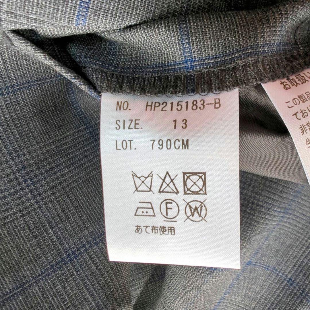 美品☆ HILTON Super 110 グレー チェック柄 パンツスーツ L - メルカリ