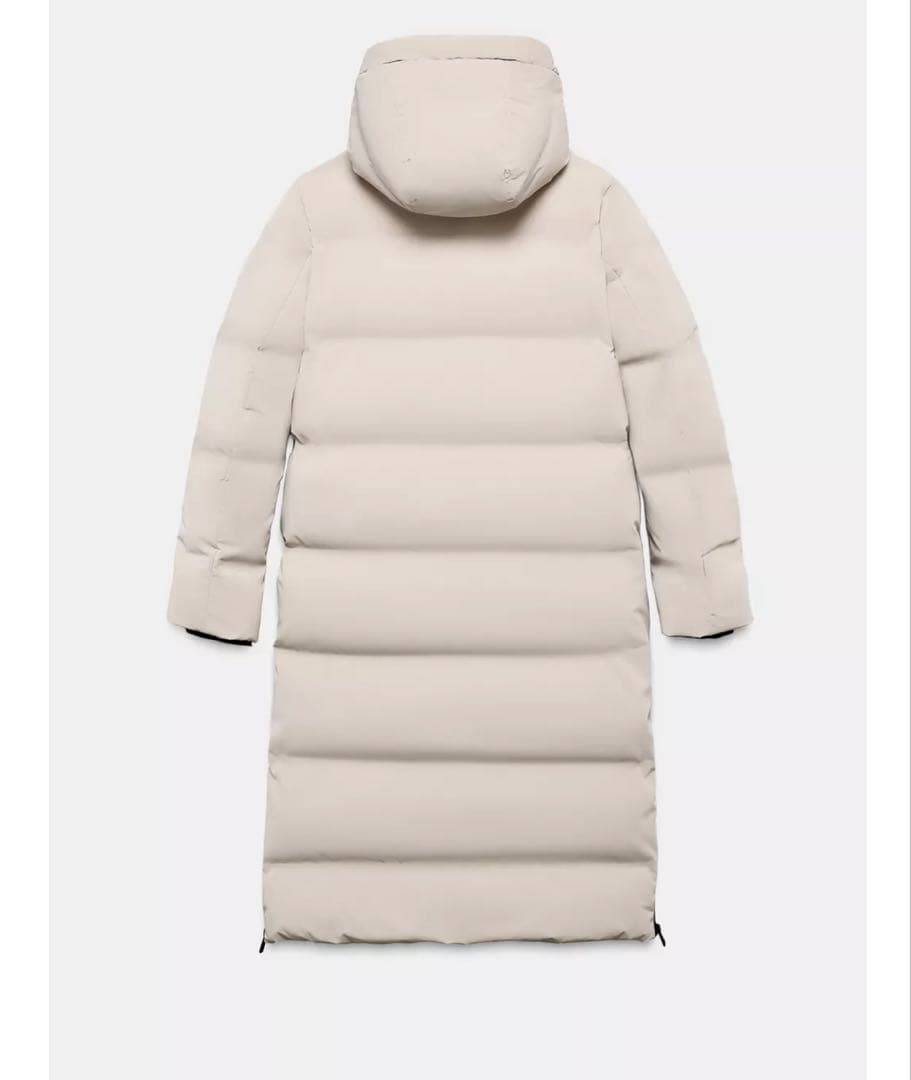 ZARA ウィンドプルーフフード付きロン グラバー加工アノラック S 新品