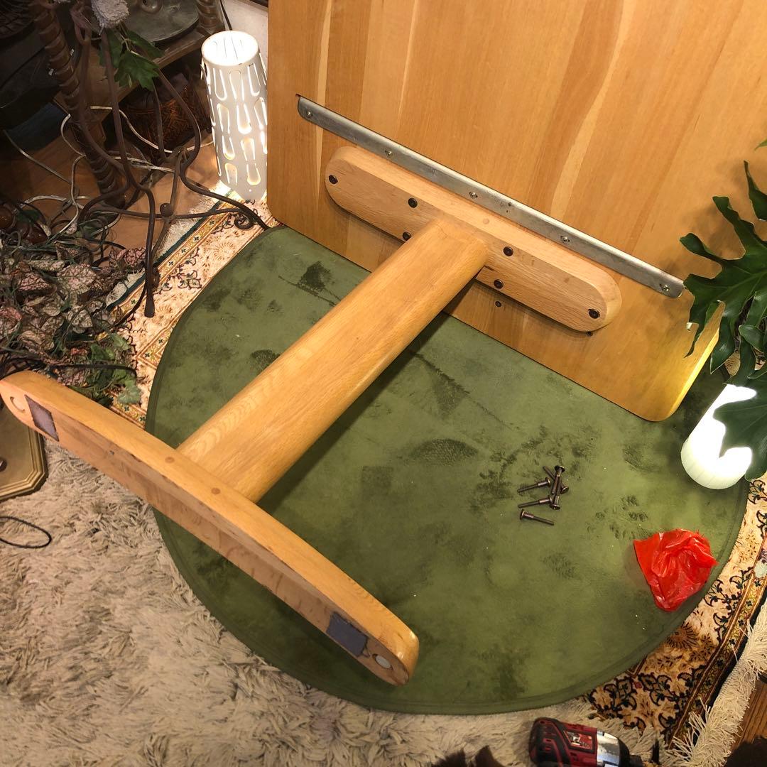 kuma 様専用極美品飛騨高山 ibata 井端 オーク無垢 ダイニングテーブル