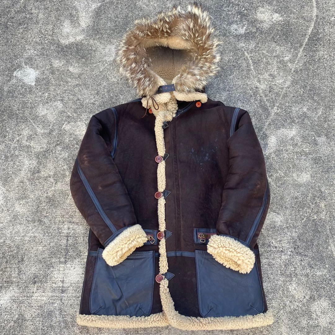 希少 美品 アヴィレックス B-7 ムートン アラスカンコート