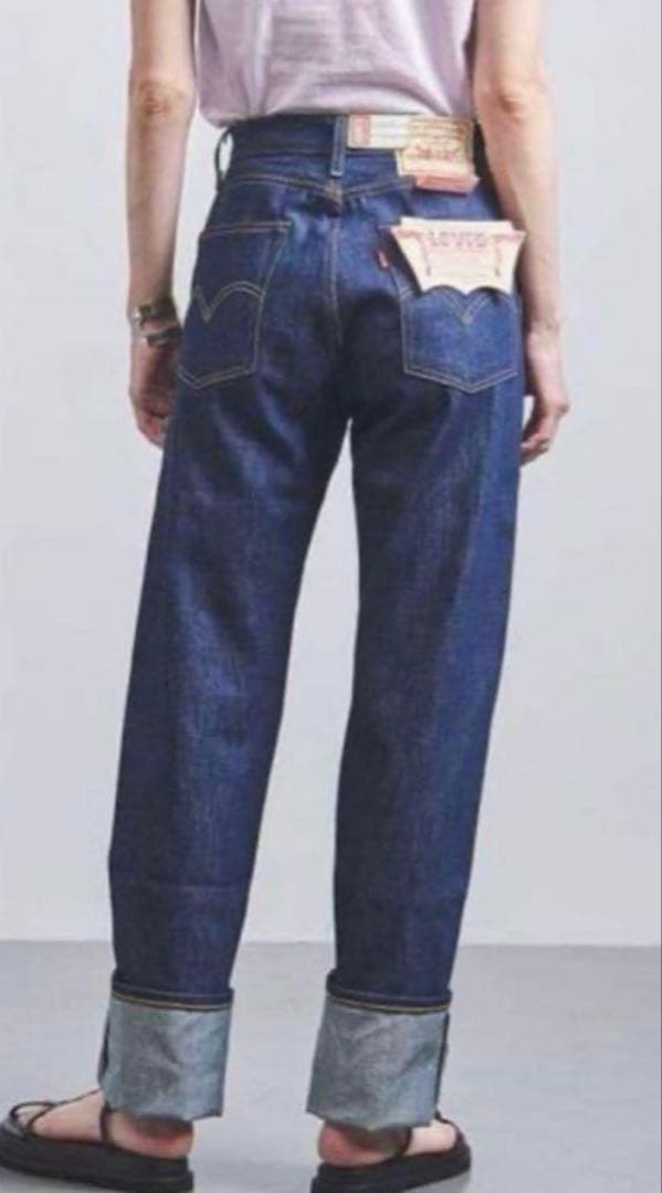 リーバイス ビンテージクロージング 701 モンローデニム W28 リーバイス 50's 復刻 701 モンローデニム W28 USED加工 - メルカリ