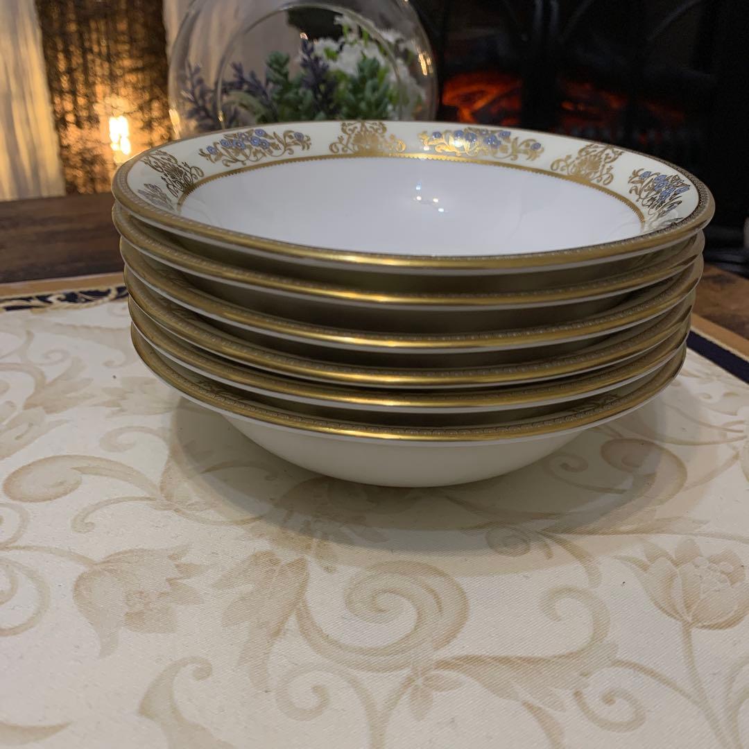 ウェッジウッド クリブデン 15.5cmサラダボウル 深皿6枚 フルーツ