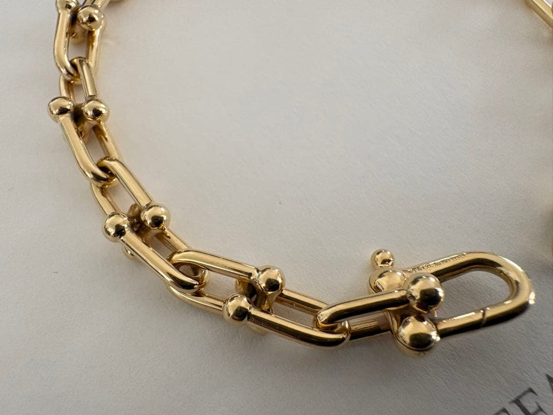 TIFFANY【ユニセックス】ティファニーハードウェアブレスレット 18Y SM