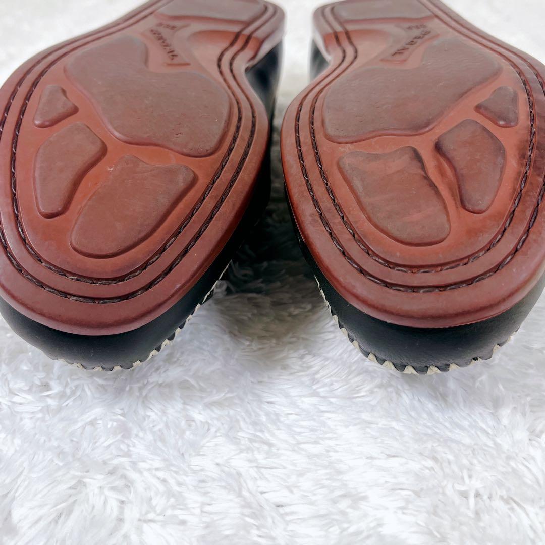 美品 REGALリーガル デッキシューズ レザー 脱着式 キルト 25.5cm