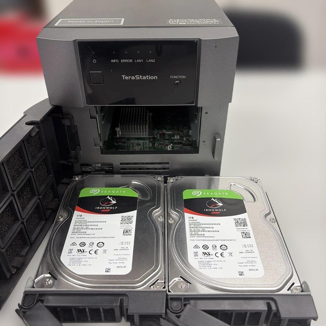 BUFFALO TeraStation NAS 2ベイ TS3210DN 1TB - メルカリ