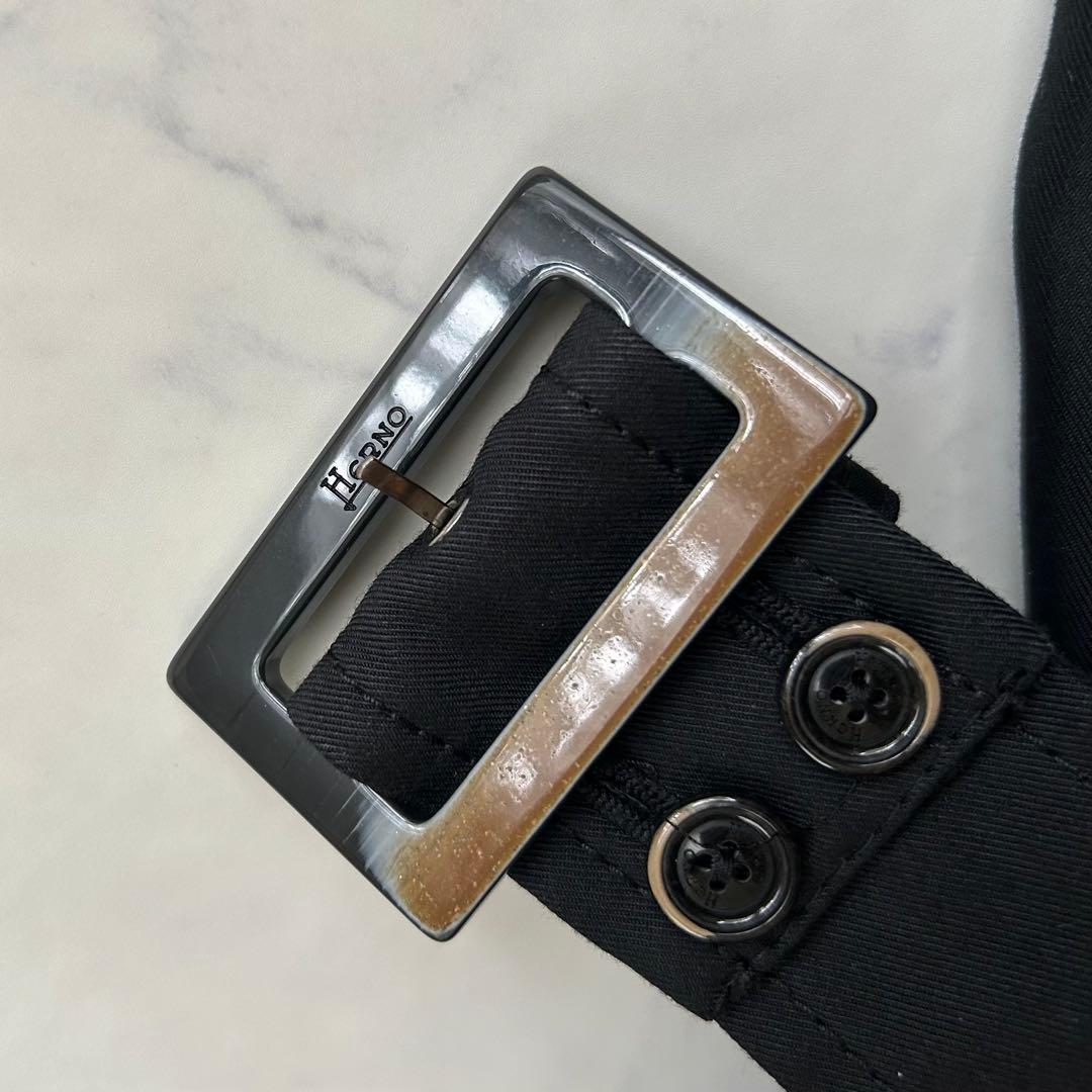 ヘルノ レインコレクション コート ベルト 近年モデル ブラック