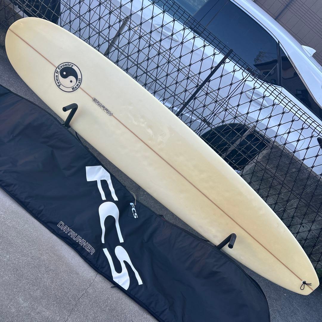 T&C / 9`0 Shaped Greg Griffin サイドフィン付 T&C / Greg Griffin 中古ロングボード 9`0 タウンアンドカントリー (No