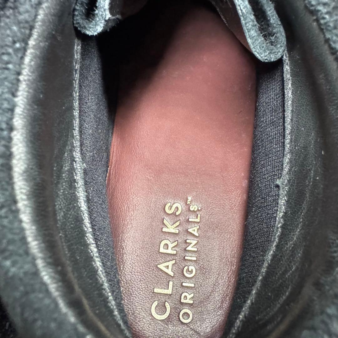 【美品】クラークス ワラビー ゴアテックス スエード ブラック 26.5cm