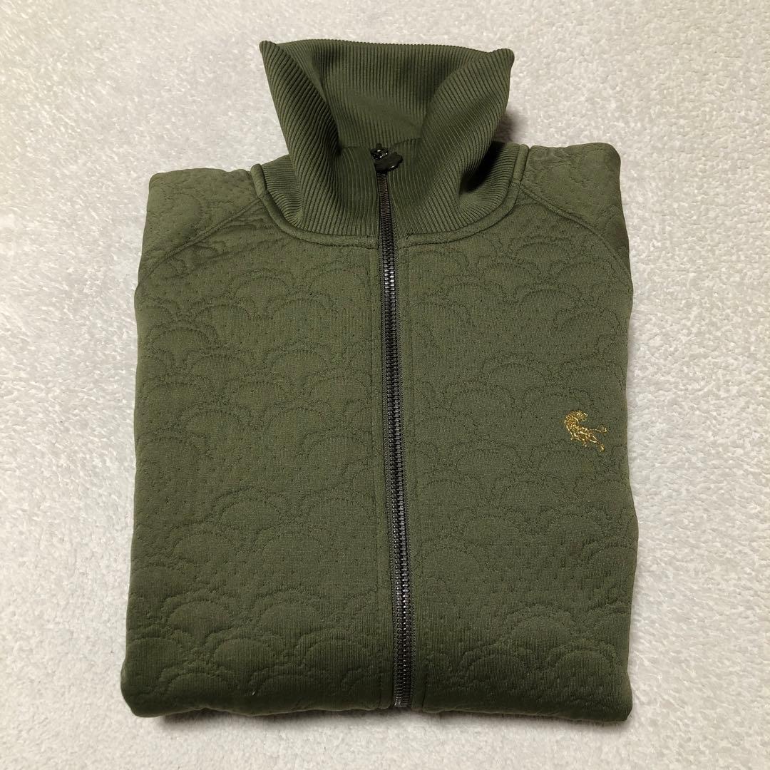 オニツカタイガー☆総柄 キルティング 刺繍ロゴ トラックジャケット