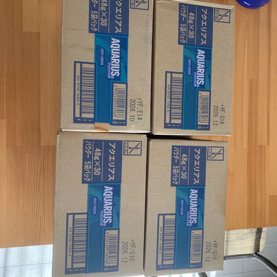 アクエリアス　粉　120袋 アクエリアス パウダー(粉末) 1L用(48g) 5袋入×12個（60袋入）おまけ