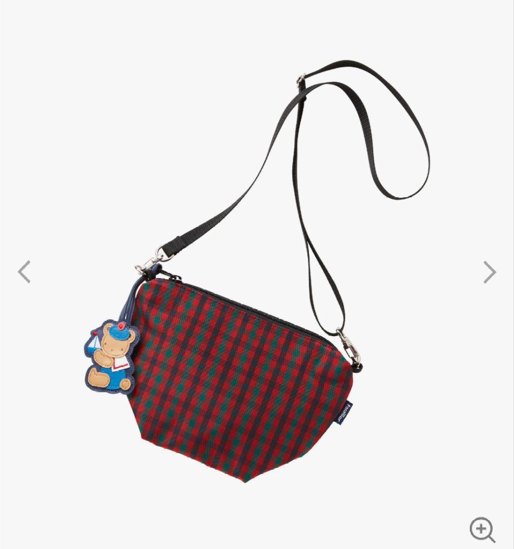 ファミリア 舟形ポシェット 赤チェック♡ - メルカリ