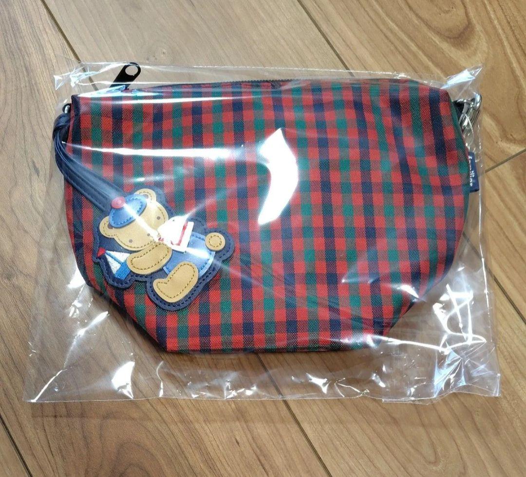 ファミリア 舟形ポシェット 赤チェック♡ - メルカリ