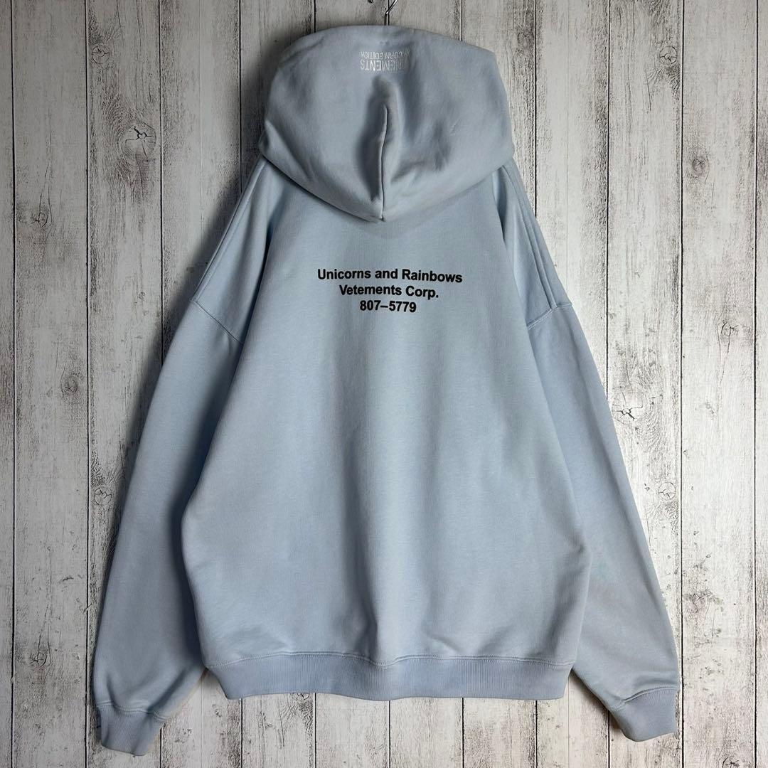 6017【即完売デザイン】ヴェトモン‪☆ユニコーンプリント入りパーカー‬