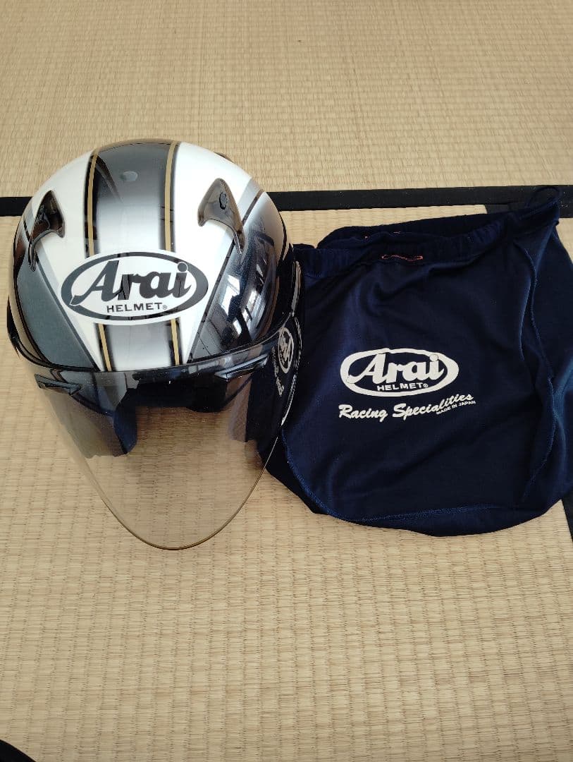 Arai SZ-F retro アライ ジェットヘルメット 袋付き レトロ Arai SZ-F retro アライ ジェットヘルメット 袋付き レトロ アライ