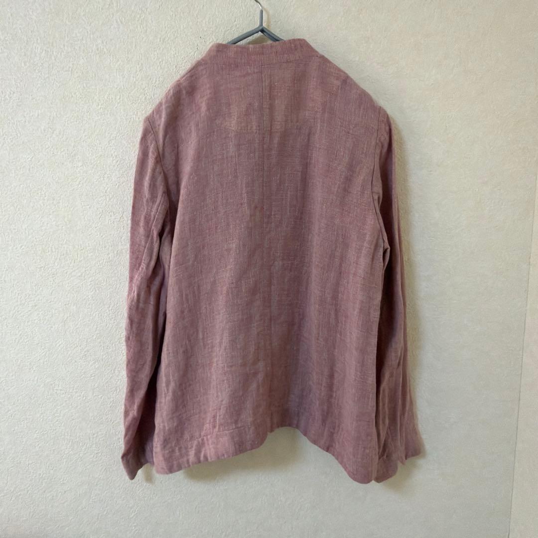 美品 pallas palaceパラスパレス 十日 刷毛目生地 リネンジャケット