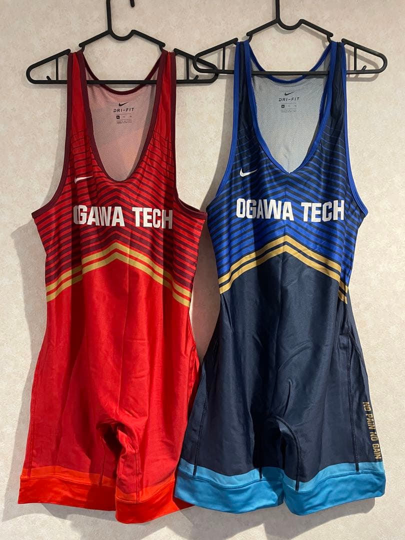 NIKE レスリング シングレット XL赤青 - メルカリ