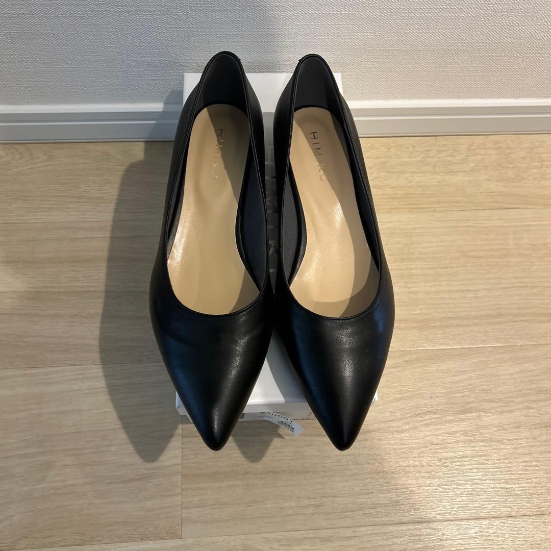 【新品未使用】HIMIKO 卑弥呼のローヒールパンプス　ブラック 26.0cm