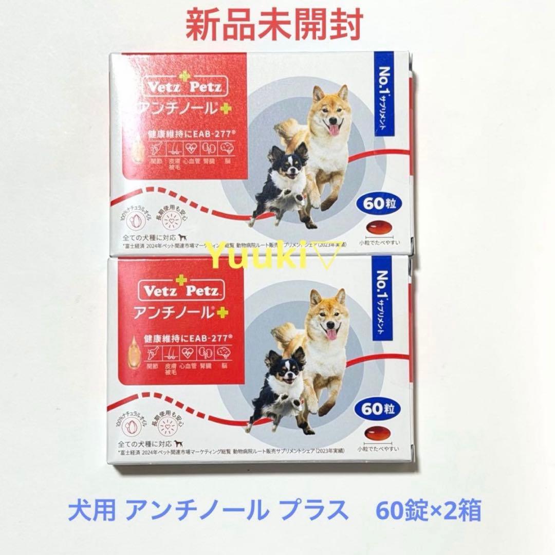 新品未開封】犬用 アンチノール プラス 60錠×2箱 - メルカリ