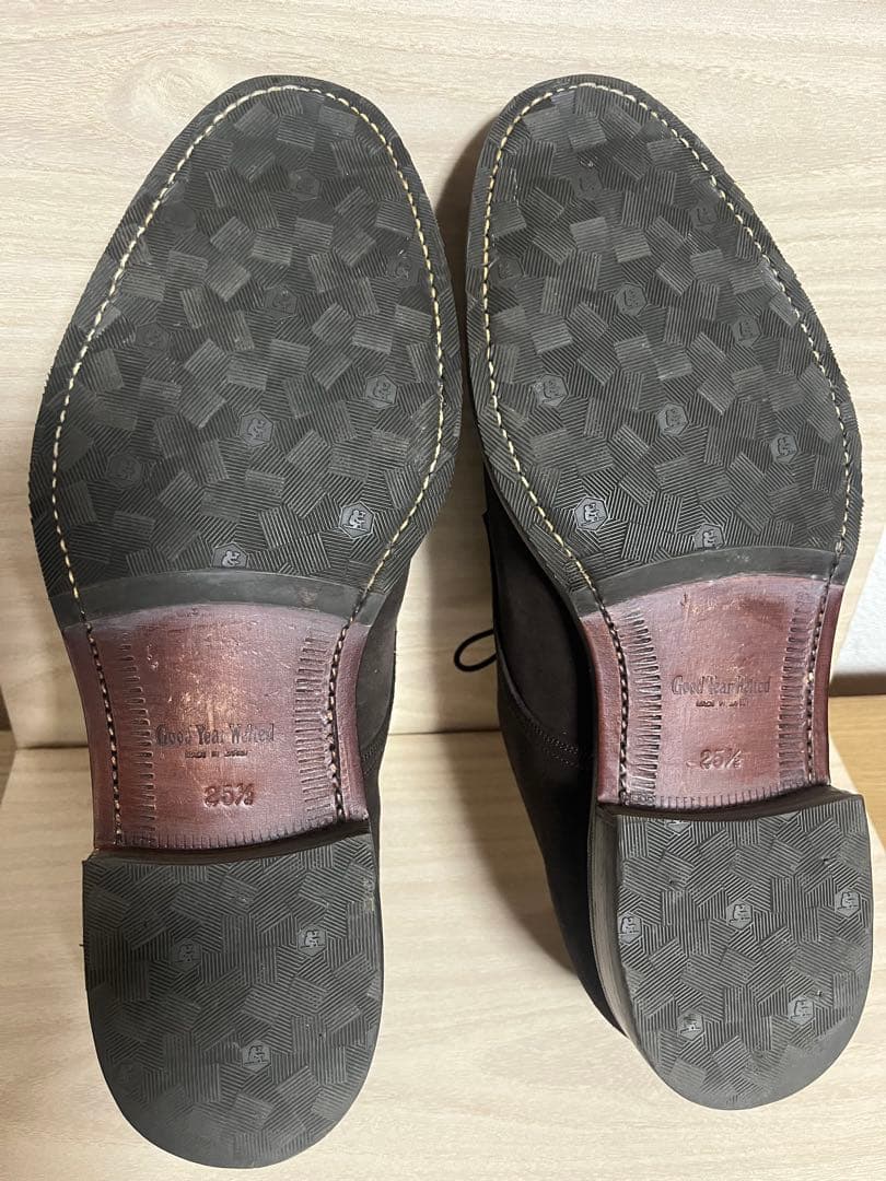 スコッチグレイン 5319ダークブラウン スウェードドレスシューズ 25.5cm