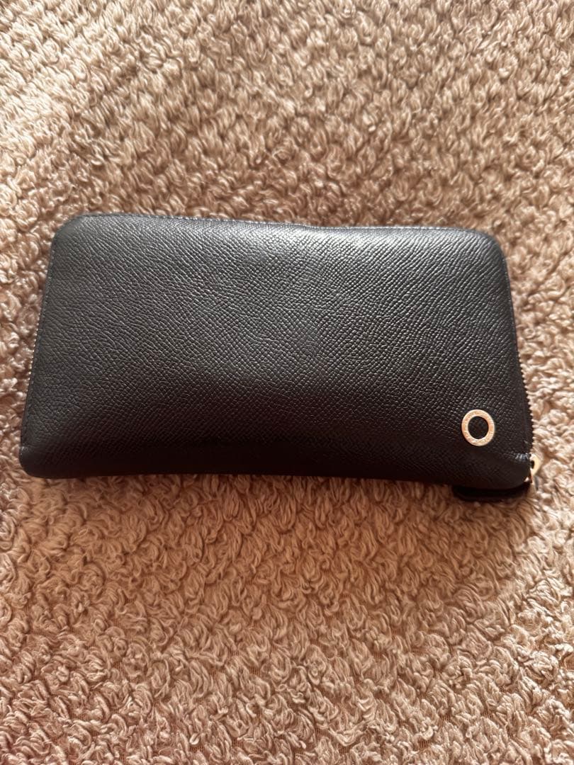 BVLGARIブルガリ 長財布　サークルロゴ ラウンドファフナー ブラック ブルガリ BVLGARI 財布 長財布 ラウンドファスナー長財布 小銭入れ付き