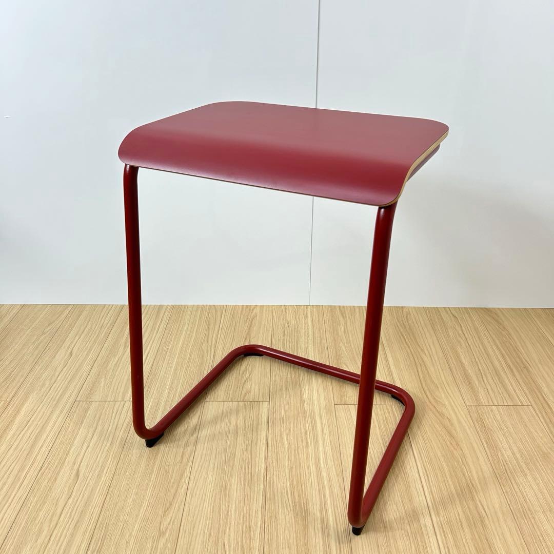 Knoll ノール トボガン プルアップテーブル メラミン天板　レッド　赤 Knoll Office Toboggan Pull Up Table / ノルオフィス トボガン プル
