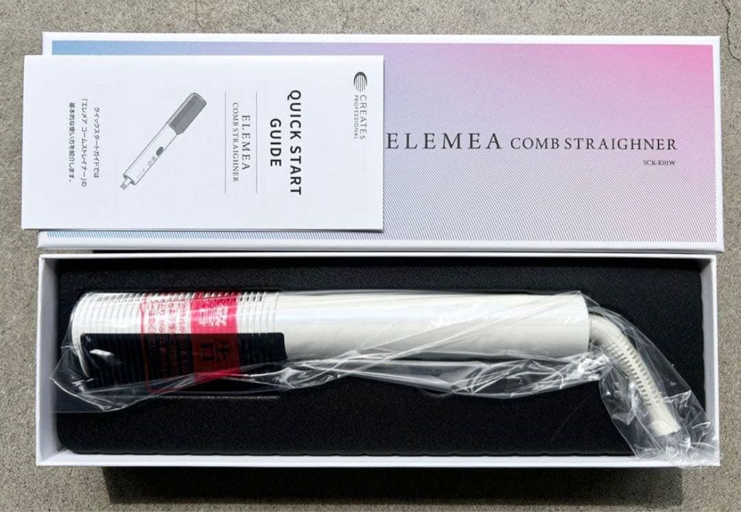 ELEMEA COMB STRAIGHTENER ホワイト新品✨保証書あり！ 楽天市場】【公式店】 クレイツ エレメア コームストレイナー