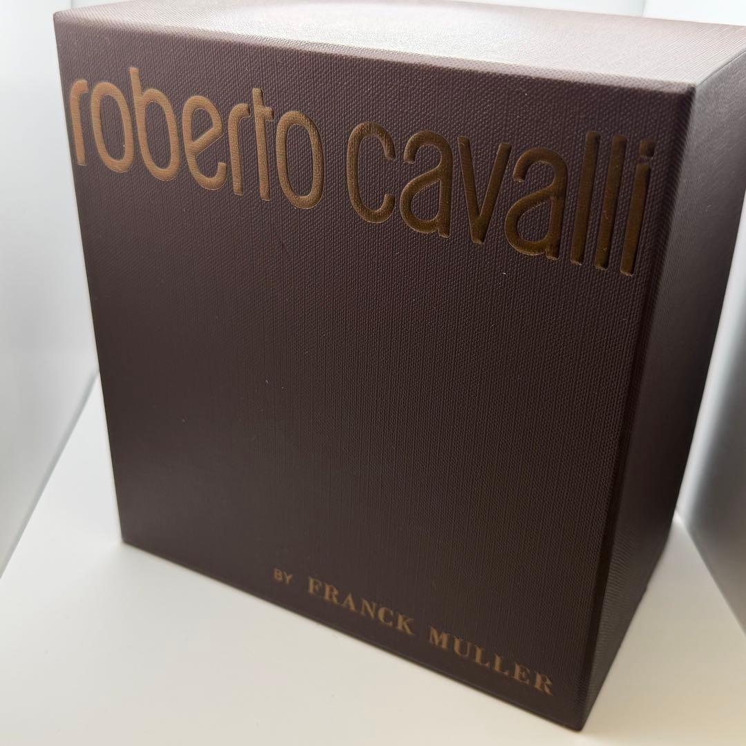 極美品】ロベルトカヴァリ 1L072 シェル レディース クォーツ 箱説保