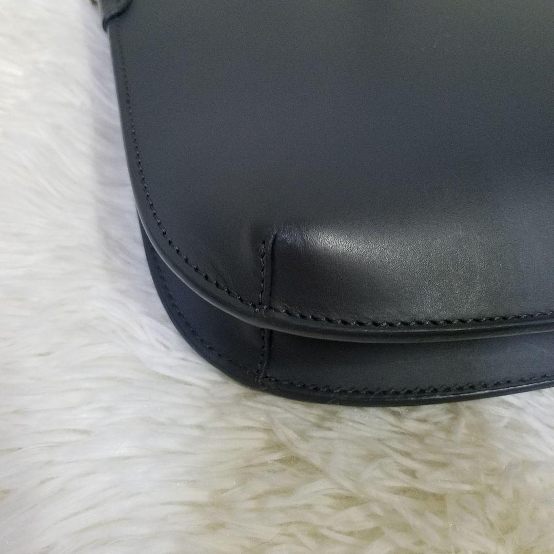 極美品】A.P.C ショルダーバッグ ダブルポケット レザー グレー 保存袋