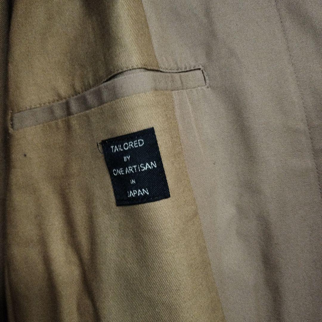 u*様 美品ベージュ ステンカラーコートBRENA日本製46 - メルカリ