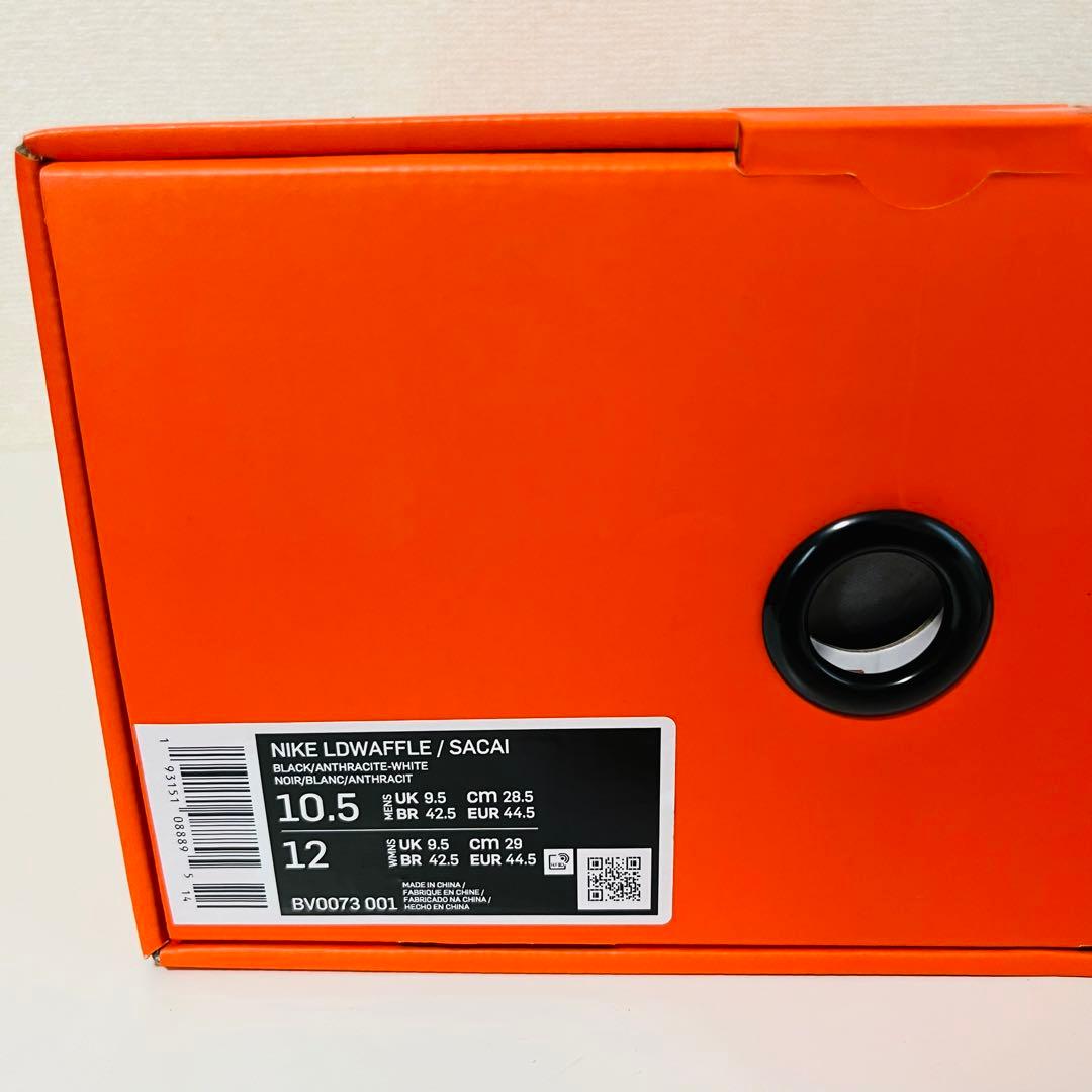 【新品】NIKE LD WAFFLE／SACAI 28.5cm ブラック