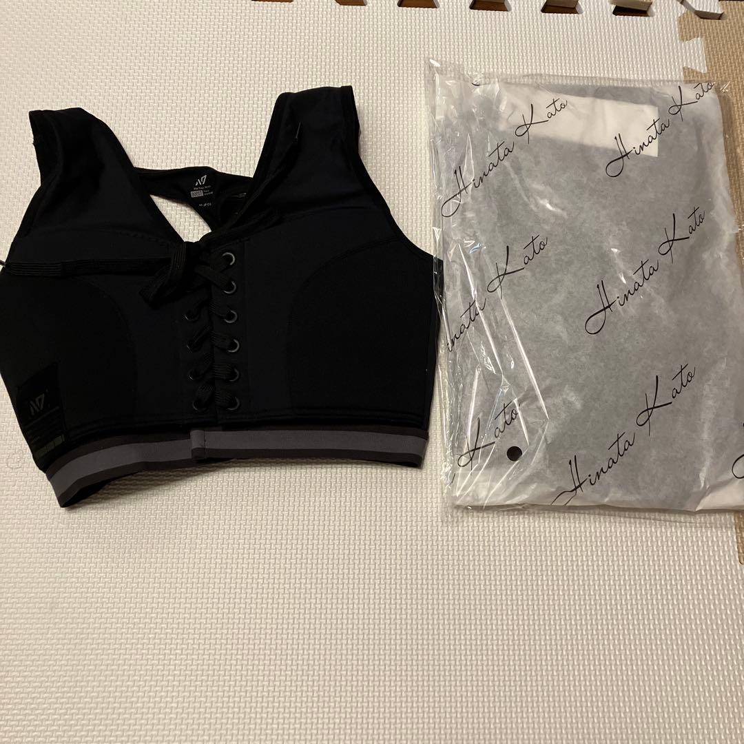 yN7 スポーツブラ ブラック ひなちゃんねる　2枚セット N7 ひなちゃんねるスポブラ ブラック - メルカリ