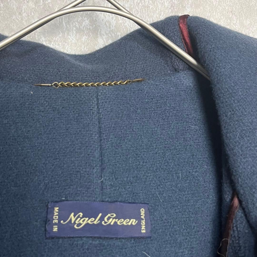一点物 ムーアブルック ダッフルコート ブルー 英国モデル nigelgreen