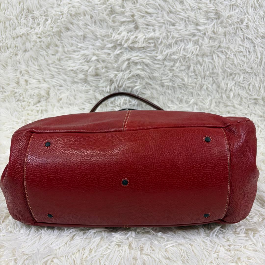 美品】ダニエルアンドボブ パネルイントートバッグ シボ革 大容量