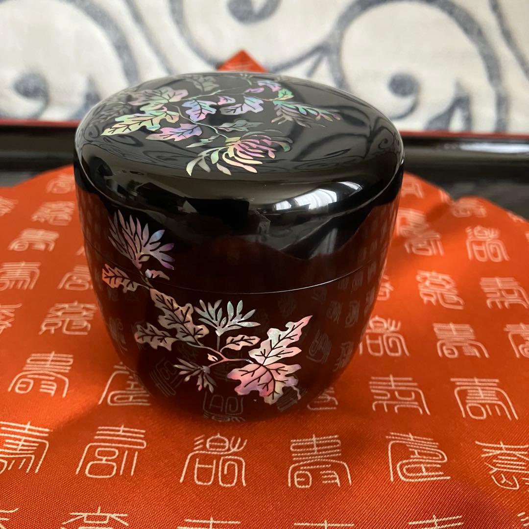 茶道具 高麗乾漆螺鈿 四君子棗 南山造 共箱 - メルカリ