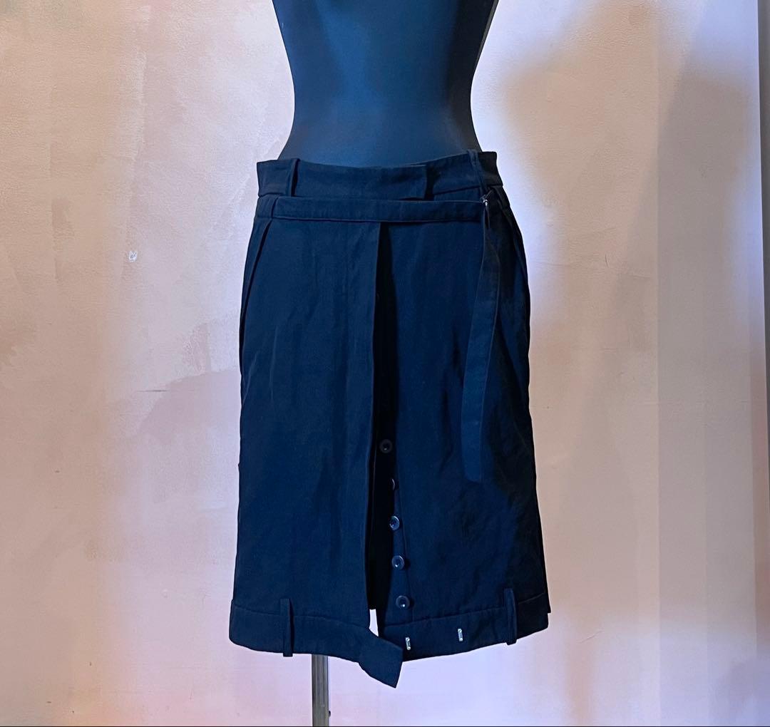 ANN DEMEULEMEESTER スカート ANN DEMEULEMEESTER | SIRKA DECONSTRUCTED ASYMMETRIC SKIRT