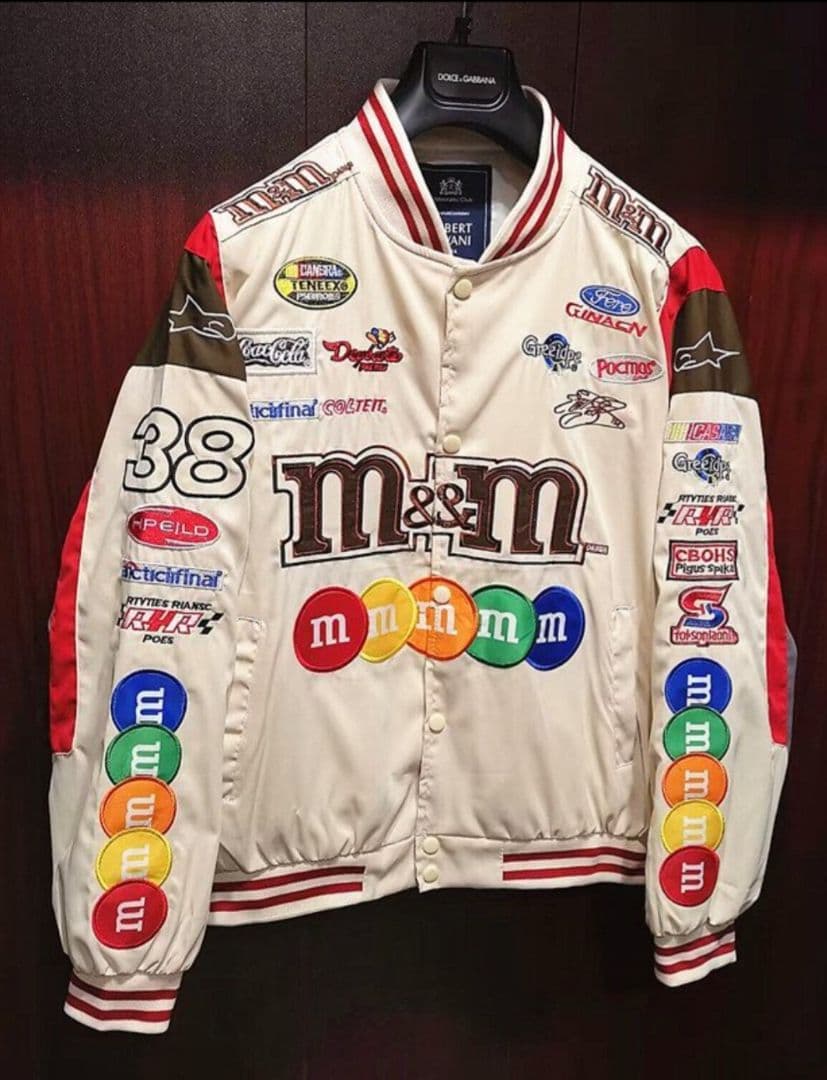 ☆【m&m's】Sサイズ レーシングジャケット エムアンドエムズ - メルカリ