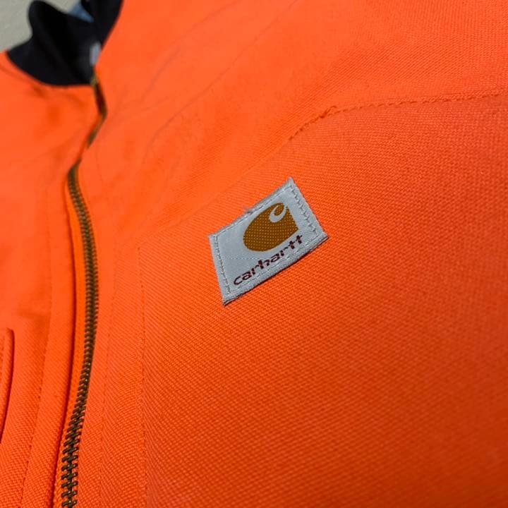 超希少】レア carhartt ダックベスト オレンジ 野村周平着用 - メルカリ
