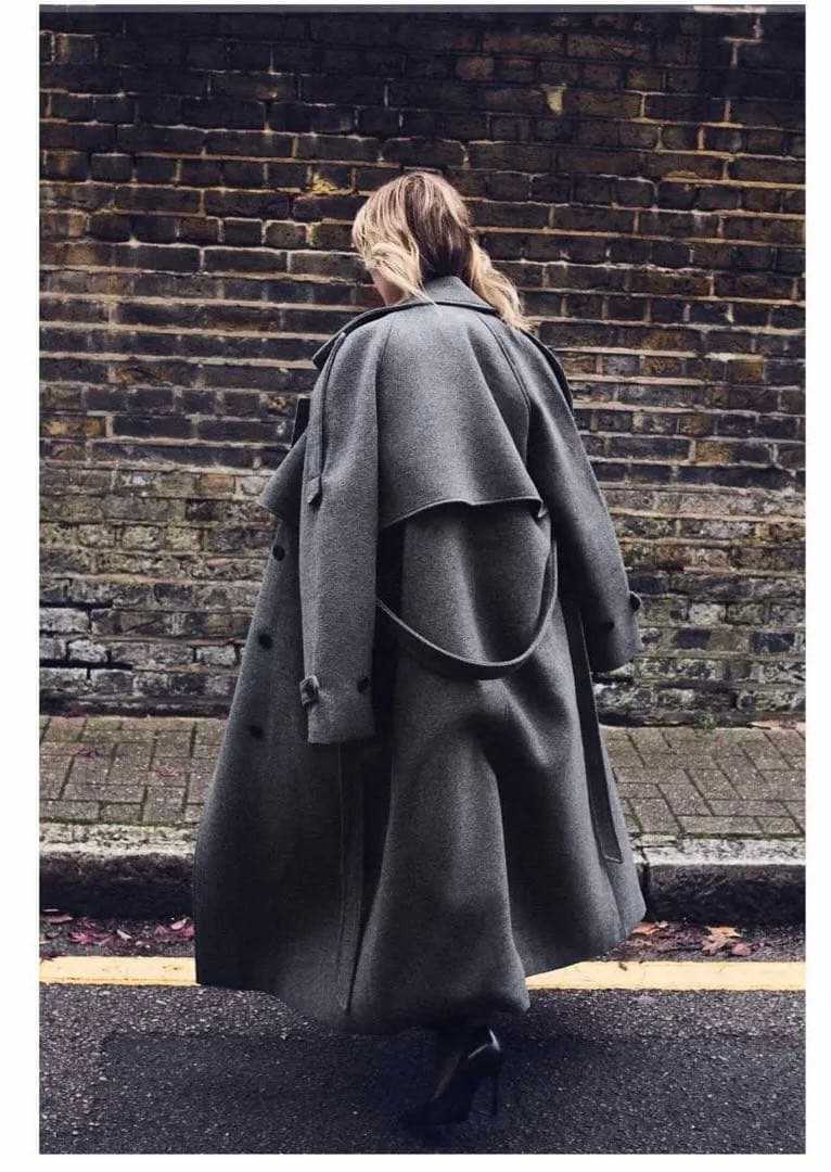 ZARA ダブルブレストコート ベルトとループ付き M - メルカリ