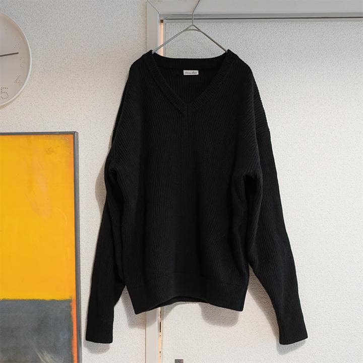 Steven Alan＞ オーストラリアンラムズウールVネックニットLOOSE