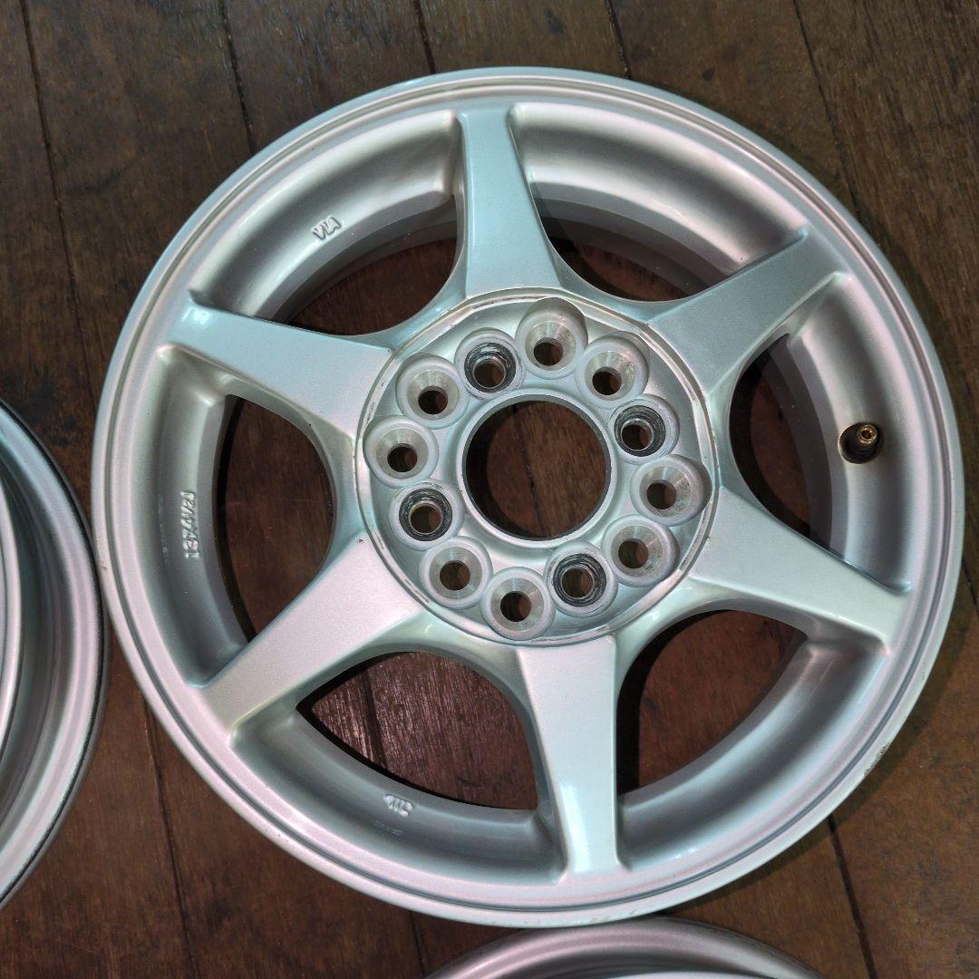 美品　送込　アルミホイール　13×4.5　PCD100/110/114.3　4穴