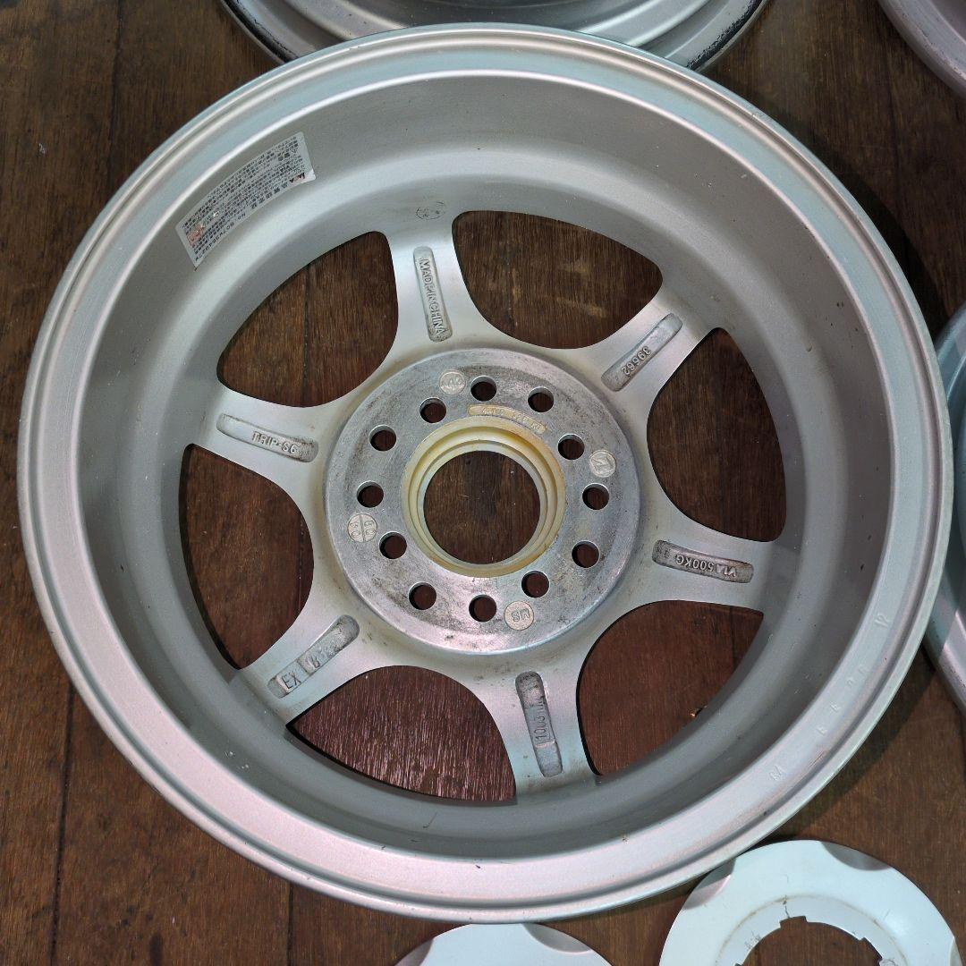 美品　送込　アルミホイール　13×4.5　PCD100/110/114.3　4穴