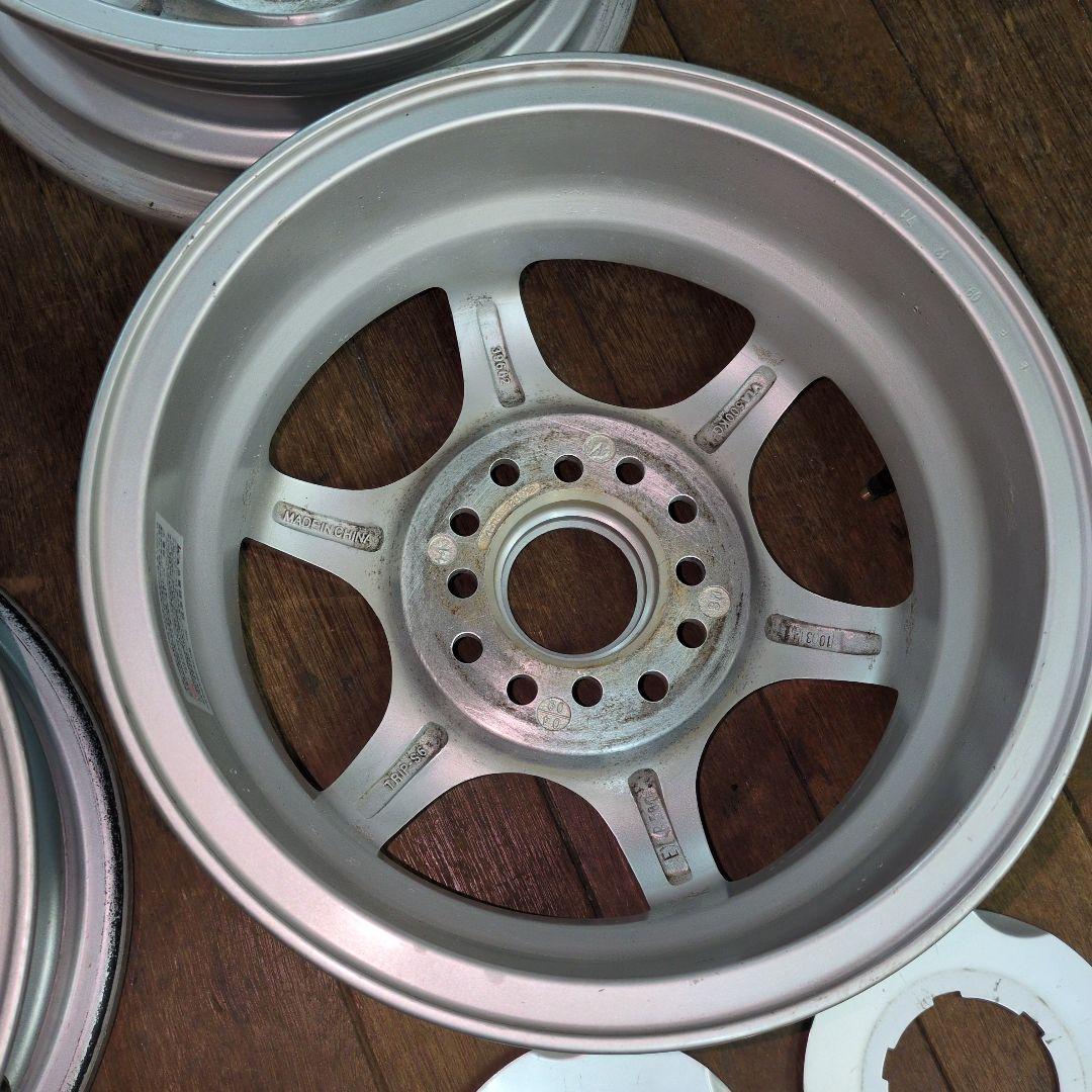 美品　送込　アルミホイール　13×4.5　PCD100/110/114.3　4穴