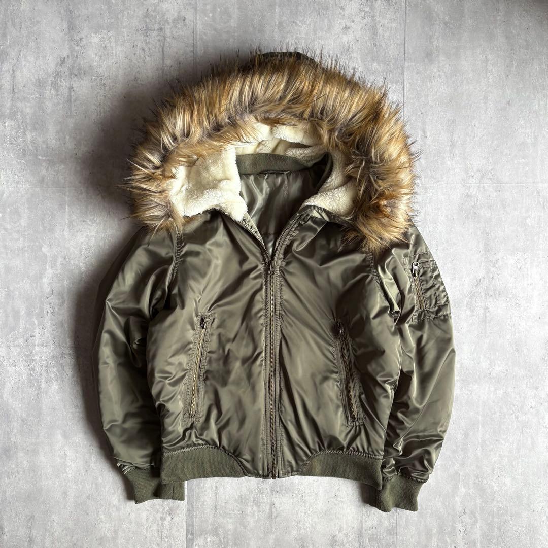 【00s archive】N-2B フライトジャケット　ファー付　y2k お兄系 00s archive】N-2B フライトジャケット ファー付き y2k お兄系 ギャル
