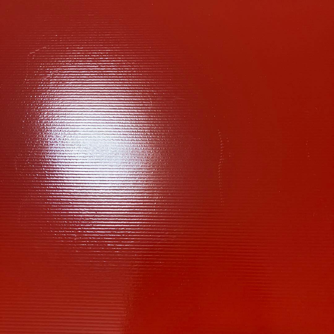 越前 河和田塗 卓上膳 折敷 千筋 リバーシブル仕様 両面長角膳 黒朱 5P