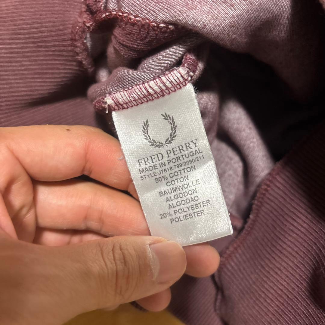 FRED PERRY 90s トラックジャケット ワインレッド ベロア y2k - メルカリ