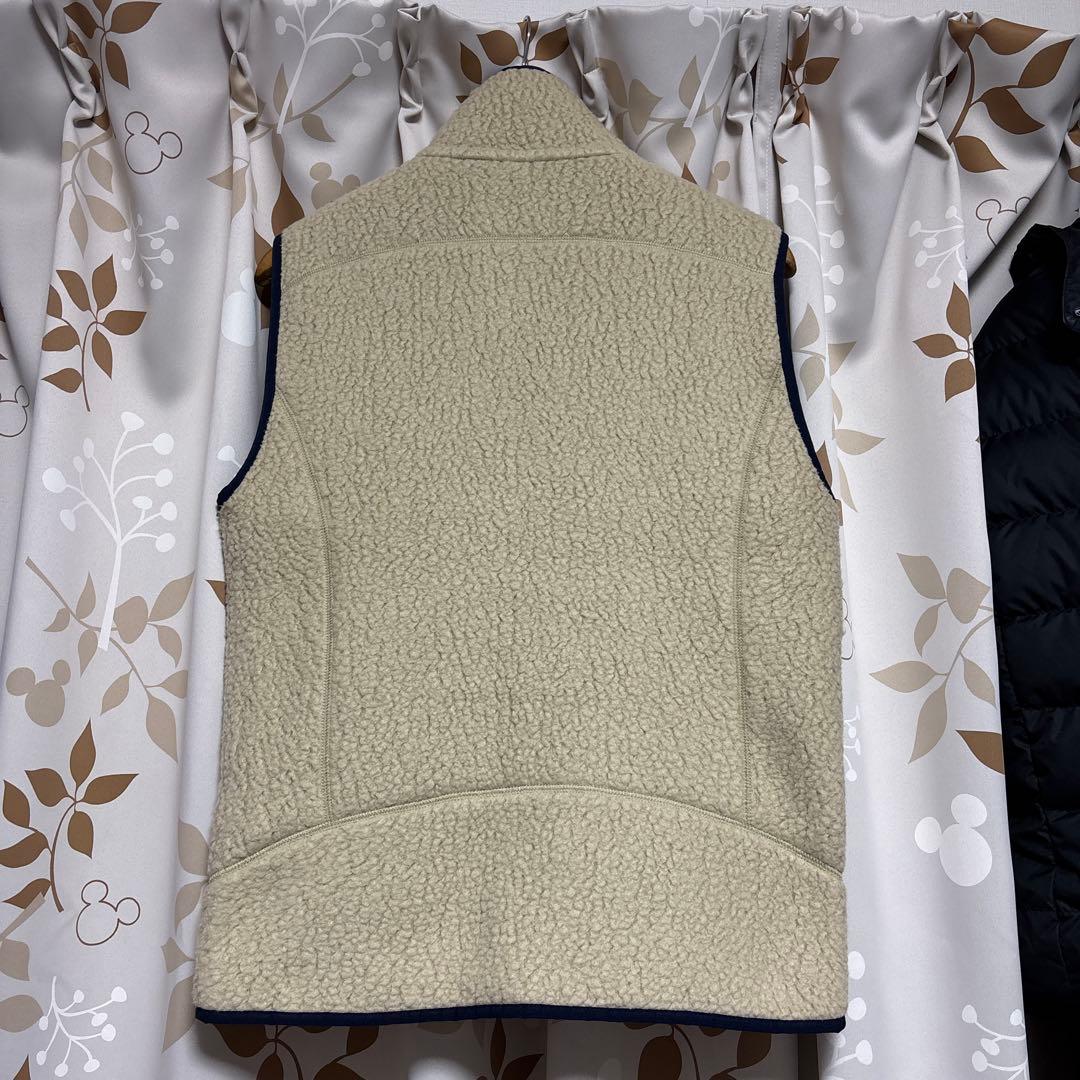 ✨美品✨パタゴニア レトロ・パイル フリースベスト ベージュ 胸ロゴ