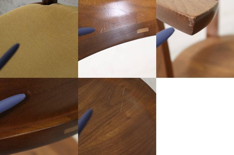 2の1柏木工 ソフィー ウォルナット無垢材 ダイニングチェア クッション